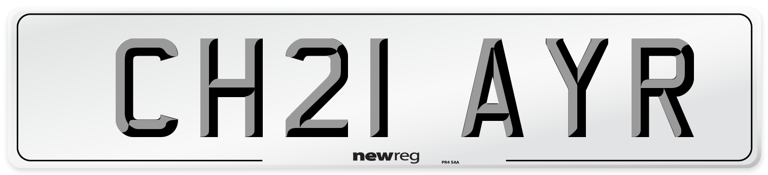 CH21 AYR Number Plate from New Reg